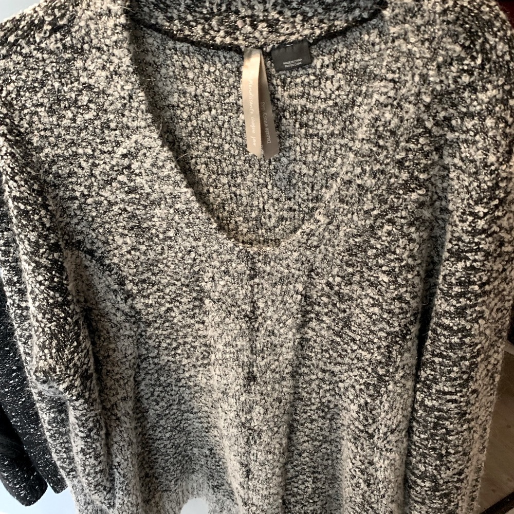 Grey fuzzy acrylic/ polyester sweater from Penningtons 3x